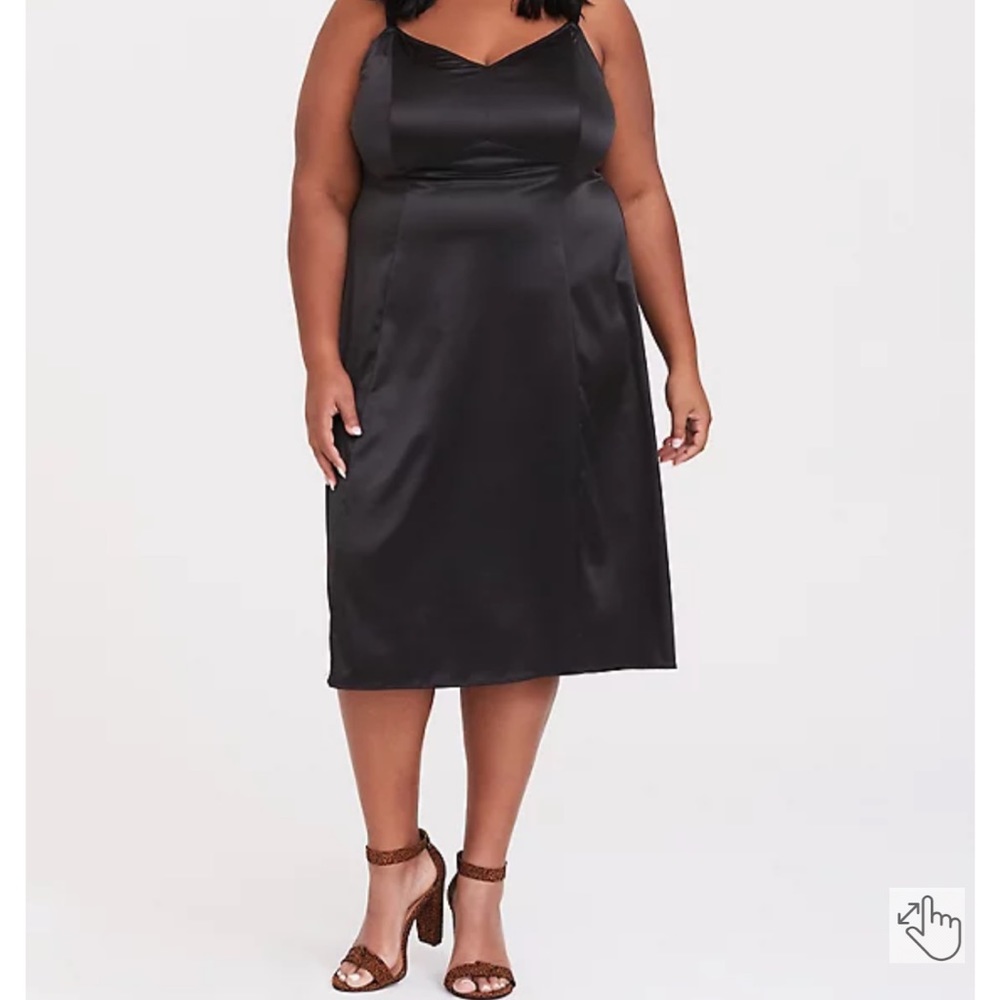 Torrid Satin A-Line Slip Dress